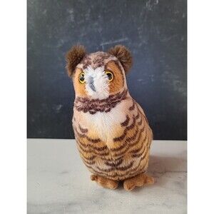 Wild Republic Audubon Bird Great Horned Owl Plush W/ Real Bird Call NOT WORKING